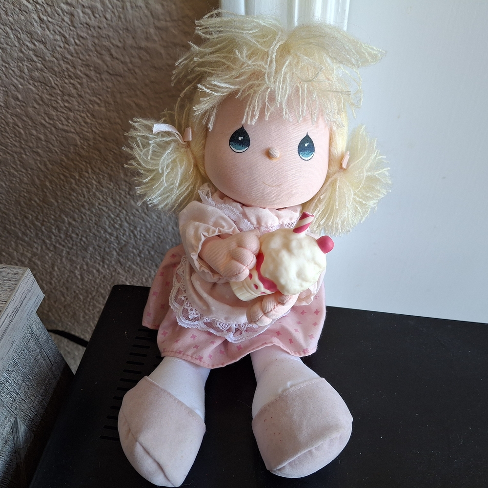 Precious Moments Pink Patterned Doll
